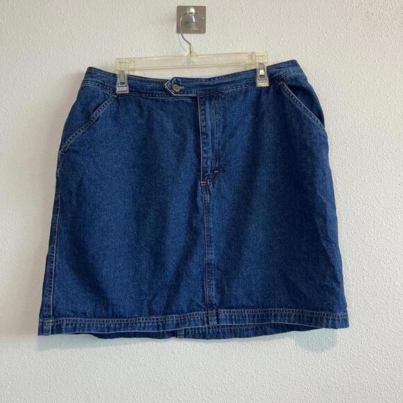 Dresses & Skirts - Cute‎ Basic Blue Denim Jean Skirt with Pockets